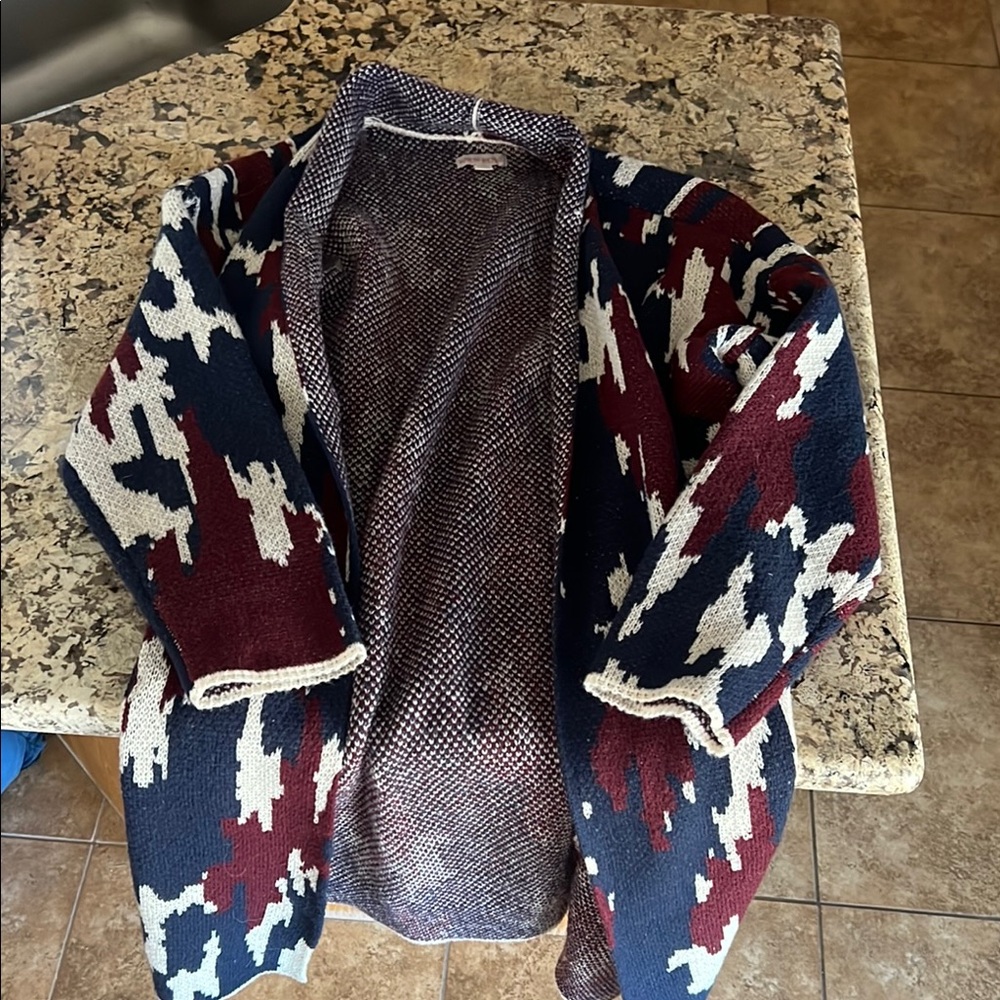 Knox Rose Multicolor Open Front Cardigan